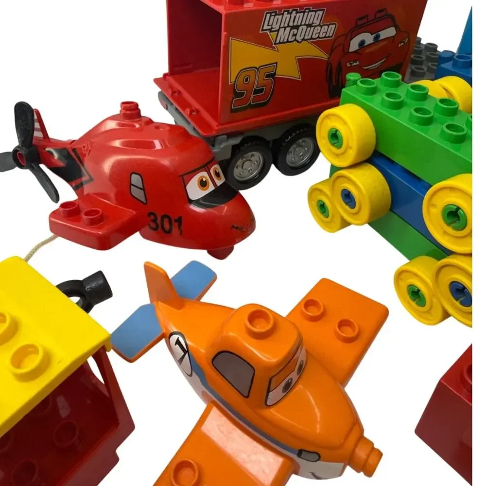 LEGO DUPLO Mixed Lot Blocks Figures Vehicles Phone Accessories Bundle